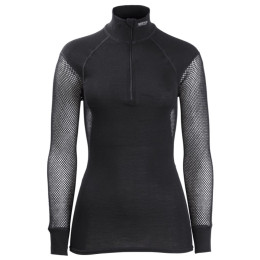 Ženska rolka Brynje of Norway Lady Wool Thermo Zip-polo crna