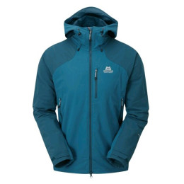Muška jakna Mountain Equipment Frontier Hooded svijetlo plava InkBlue/LegionBlue