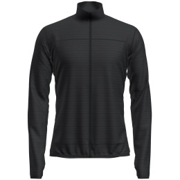 Muške funkcionalne majice dugih rukava Icebreaker Men Merino Blend 300 RealFleece™ Descender LS Zip crna Black