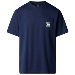 Muška majica The North Face M Mountain Logo Relaxed S/S Pocket Tee tamno plava Summit Navy