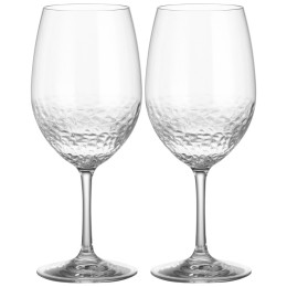 Čaše za vino Brunner Wineglass Hammered - 2ks transparentna, prozirna