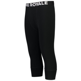 Muške gaće Mons Royale Cascade Merino Flex 200 3/4 Legging crna Black