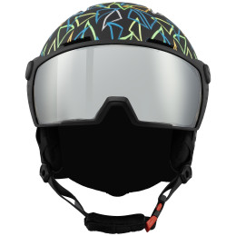 Dječja skijaška kaciga Blizzard Flash Visor junior ski helmet crna black/multicolor