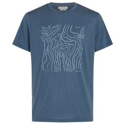 Muške funkcionalne majice Icebreaker M 150 Tech Lite SS Tee Great Heights plava/siva Dawn