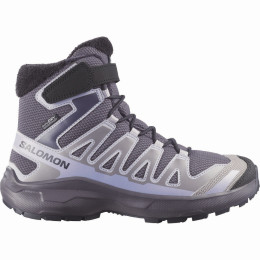 Dječja obuća Salomon Xa Pro Winter Wp J Nine Iron-Gull-Cosmic Sky siva Nine Iron / Gull / Cosmic Sky