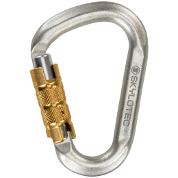 Karabiner Skylotec Snappy Steel TG (triplex gate) svijetlo siva No colour