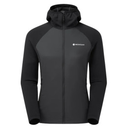 Ženska zimska jakna Montane F Sirocco Lite Hoodie crna BLACK