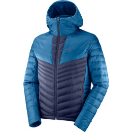 Muška pernata jakna Salomon Haloes Down Hoodie M plava Poseidon/NightSky
