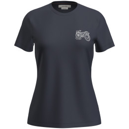 Ženska funkcionalna majica Icebreaker W Mer 150 Tech Lite SS Tee Adventure Rid tamno plava Midnight Navy