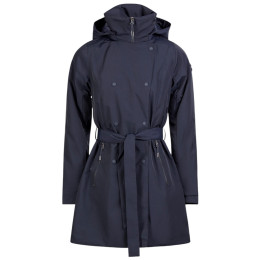 Ženska duga jakna Fundango Charlotte Trenchcoat tamno plava patriot blue