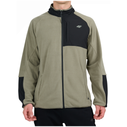 Muška dukserica 4F Fleece M480 khaki/crna Khaki