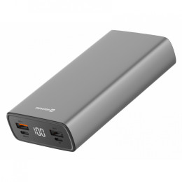 Power bank eksterne baterije Swissten Aluminum 20000 mAh srebrena