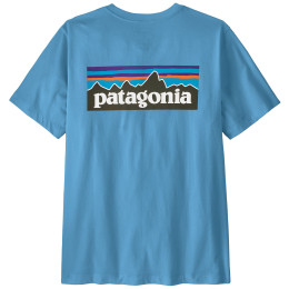 Muška majica Patagonia P-6 Logo T-Shirt svijetlo plava Shore Blue