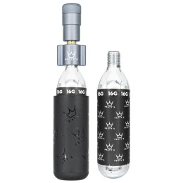 Pumpica Peaty´s Holeshot Co2 Pumpa + Bombičky 2 Ks - Road & Gravel siva Slate