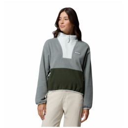 Ženska dukserica Columbia Sequoia Grove™ Ii Half Zip Fleece siva Sedona Sage, Greenscape, Tea Light