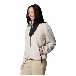 Ženska dukserica Columbia Sequoia Grove™ Full Zip Fleece bež Dark Stone, Black
