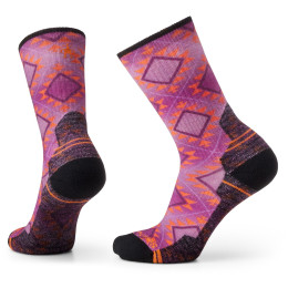 Ženske čarape Smartwool W Hike Light Cushion Southwest Tile Crew ružičasta/crna