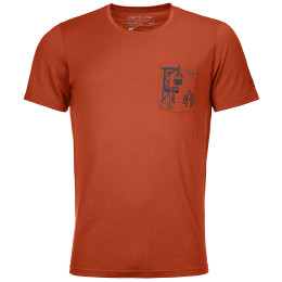 Muška majica Ortovox 185 Merino Way To Powder Ts M