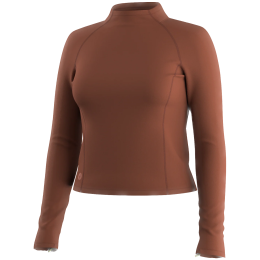 Ženska funkcionalna majica Smartwool Women's Active Merino Movement Mock Neck cigla Burnt Sienna