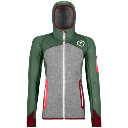 Ženska dukserica Ortovox Fleece Plus Hoody zelena GreenForest