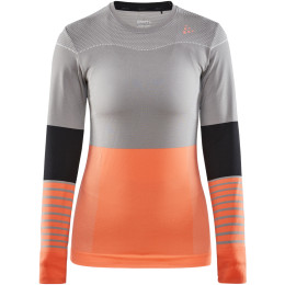 Ženska majica Craft triko Fuseknit Comfort Blocked siva MonumentTrace