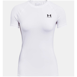 Ženska funkcionalna majica Under Armour HG Authentics Comp SS bijela White/Black