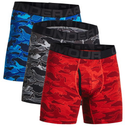 Muške bokserice Under Armour CC 6in Novelty 3 Pack crna/plava