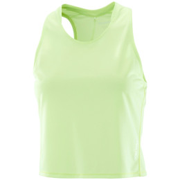 Ženska majica bez rukava Salomon Sense Aero Short Tank W zelena Butterfly