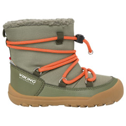 Dječje zimske cipele Viking Outdoor Footwear Birch Barefoot Warm WP Pull-on Olive masine Olive