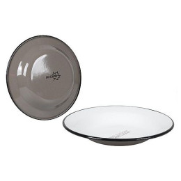 Tanjur Bo-Camp UO Enamel Campfire Plate Taupe