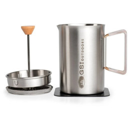 Cjedilo za protisnuti kave GSI Outdoors Glacier Stovetop JavaPress srebrena silver