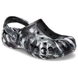 Papuče Crocs Baya Marbled Clog crna/bijela