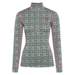 Ženska funkcionalna dukserica Kari Traa Rose Half Zip Baselayer Top zelena sag