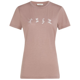 Ženska majica Icebreaker Women Merino 150 Tech Lite SS Tee Snow Day ružičasta Summit
