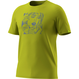 Muška majica Dynafit Graphic Co T-Shirt M zlatna 2881 - golden lime/POWDER DAY