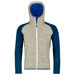 Muška dukserica Ortovox Fleece Plus Classic Knit Hoody plava PetrolBlue