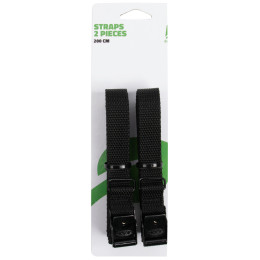 Remeni za pričvršćivanje opreme Bo-Camp Straps 18 mm / 200 cm 2 pcs crna Black