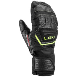 Rukavice za skijanje Leki WCR Team 3D Junior Mitt crna/zelena black-ice lemon