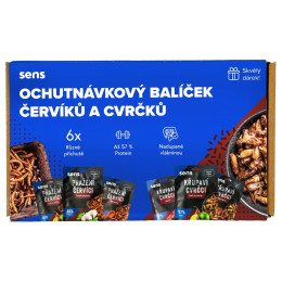 Cvrčci za jelo Sens Degustacijski paket 6× cvrčci i crvići