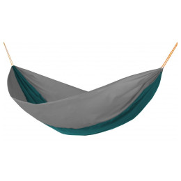 Viseća mreža za postavljanje na drvo Hamaka.eu Double sivo-tirkizno-sivo siva