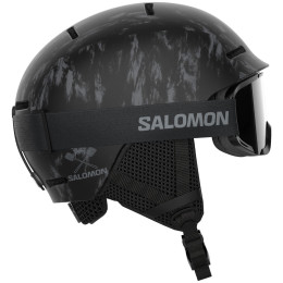 Dječja skijaška kaciga Salomon Player Combo crna Black Tie&dye