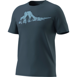 Muška majica Dynafit Graphic Co T-Shirt M tamno plava 0721 - cinder/ASCENT