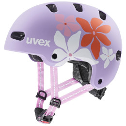 Dječja biciklistička kaciga Uvex Kid 4 Style Ljubičasta flower lilac matt