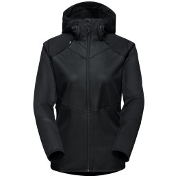 Ženska jakna Mammut Ultimate VI SO Hooded Jacket Women crna Black