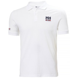 Muška majica Helly Hansen Messina Graphic Fitted Polo bijela 002 WHITE