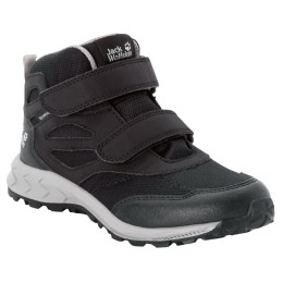 Dječja obuća Jack Wolfskin Woodland Texapore Mid Vc K crna/siva black / grey