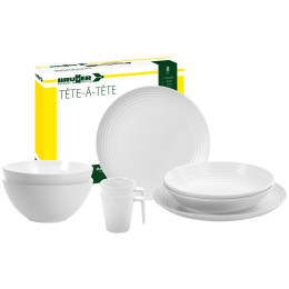 Set posuđa Brunner Spherica Set tete-a-tete bijela