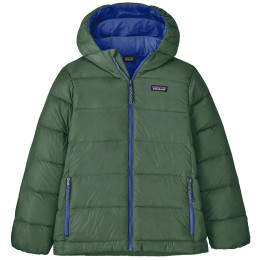 Dječja jakna Patagonia K's Hi-Loft Down Sweater Hoody - CNGR zelena Canopy Green