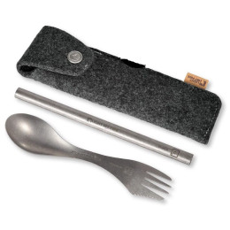 Pribor za jelo Light My Fire Spork´n Straw Kit Titanium