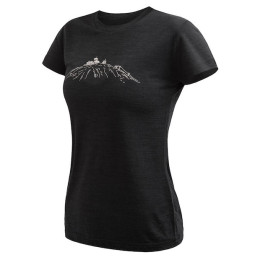 Ženska funkcionalna majica Sensor Merino Cordura Peak crna černá